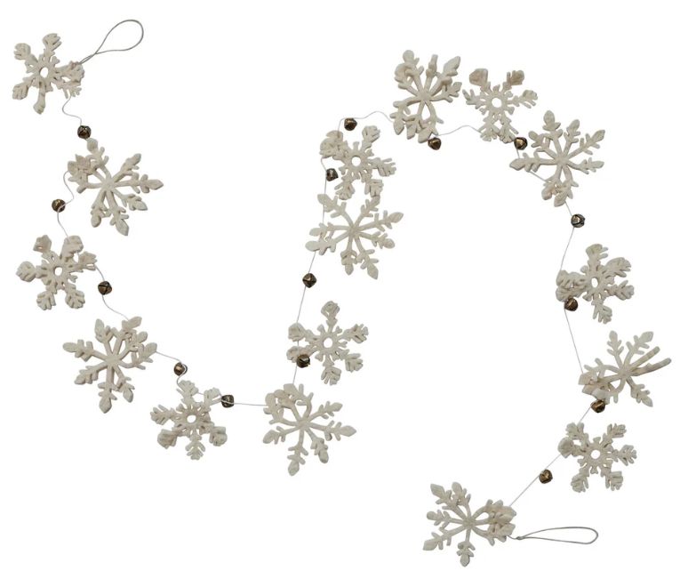 Snowflake And Bell Garland, 72"