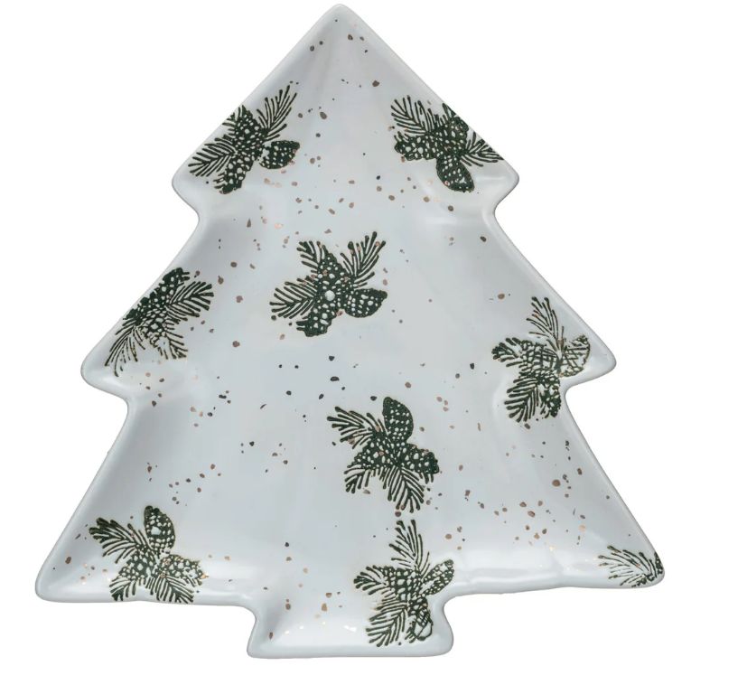 Tree Shaped Plate, Pinecones