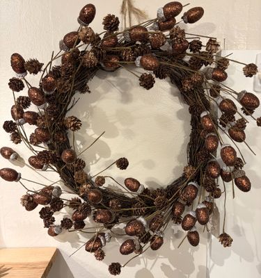 20" Acorn &amp; Pinecone Wreath