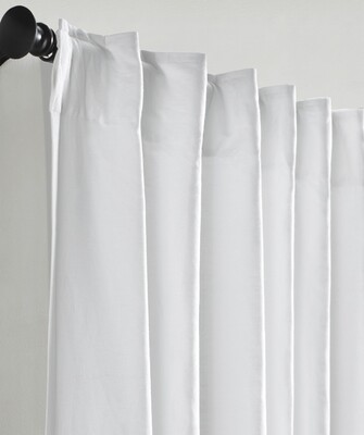 White Lined Linen/Cotton Panel