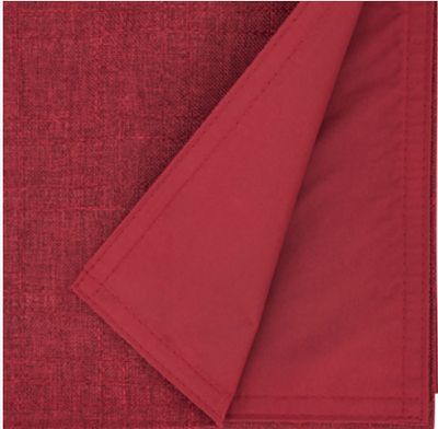 Red Stitched Plaid Table Runner, 72"