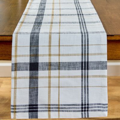 Slade Plaid Table Runner, 72"