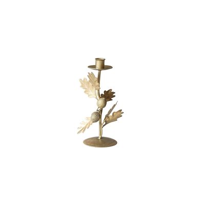 Leaves &amp; Acorns Taper Holder