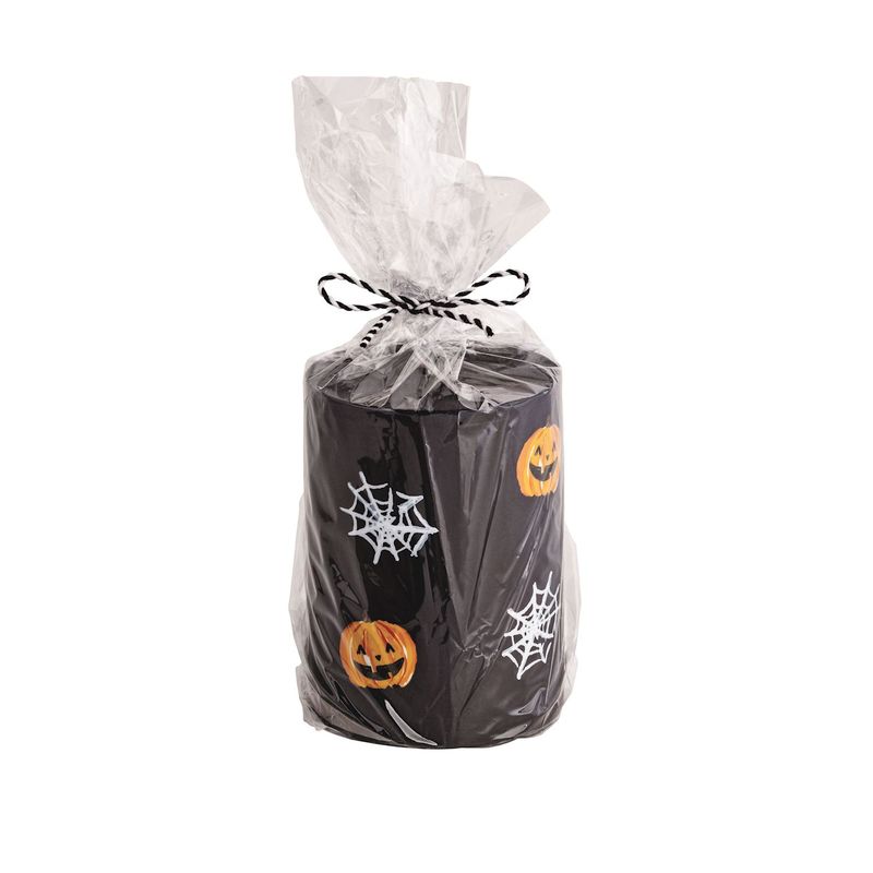Halloween Pillar Candle, Black