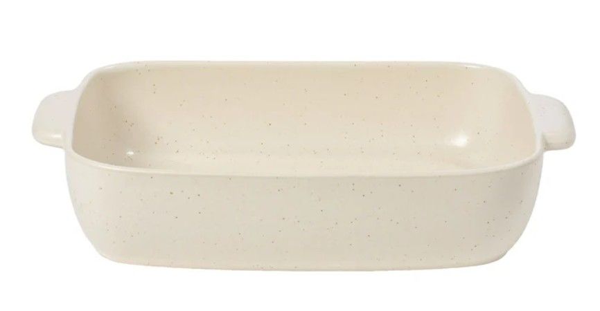 Pacifica 16" Rectangular Baker, Vanilla