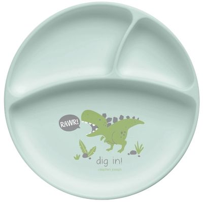 Silicone Suction Plate, Dinosaur