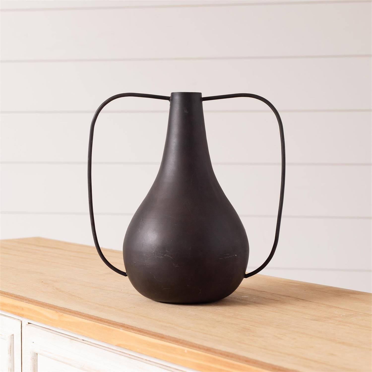 Black Modern Metal Vase