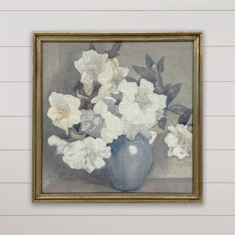 Blue Vase Floral Still Life Print
