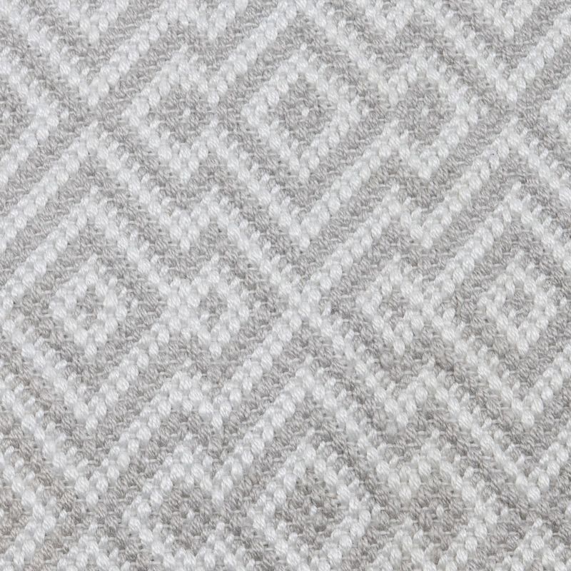 Jackson Rug, 2x3 Light Grey/White