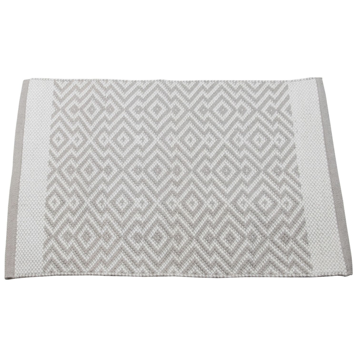 Jackson Rug, 2x3 Light Grey/White