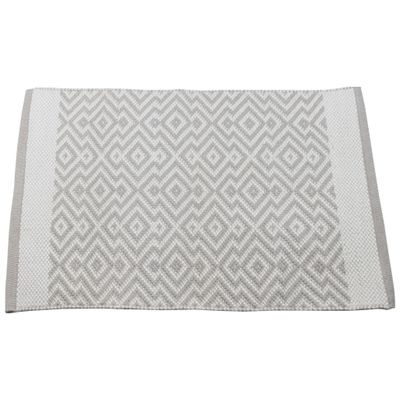 Jackson Rug, 2x3 Light Grey/White