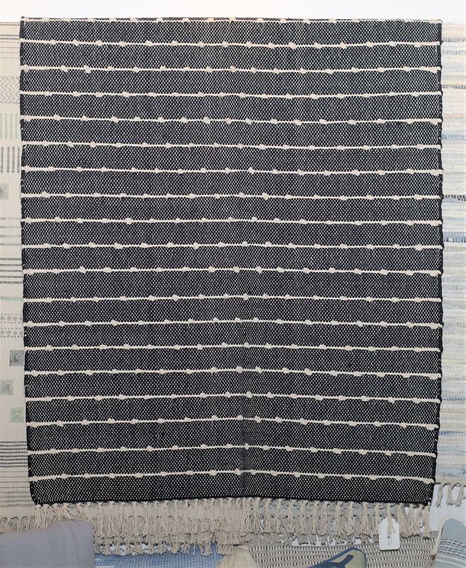 Hoopla Rug, Black 3x5