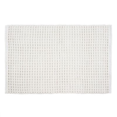 Waffle Weave Bath Mat, White