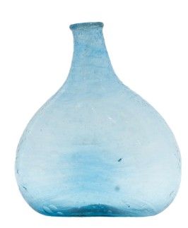 Bubble Glass Vase, Turquoise