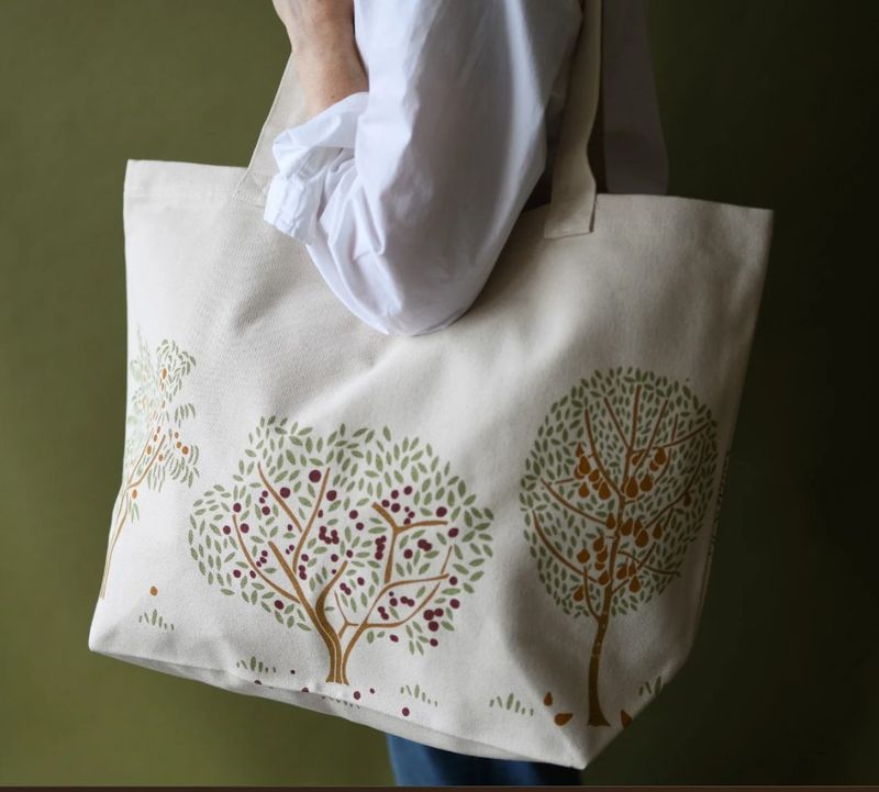 Orchard Medley Canvas Market Tote