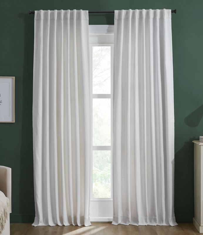 Basketweave Lined Drapery Panel