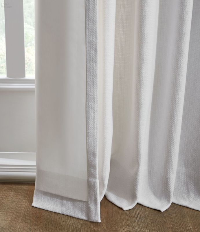 Basketweave Lined Drapery Panel