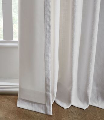Basketweave Lined Drapery Panel
