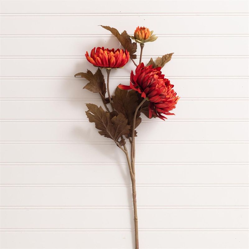 Orange Rust Mum Spray