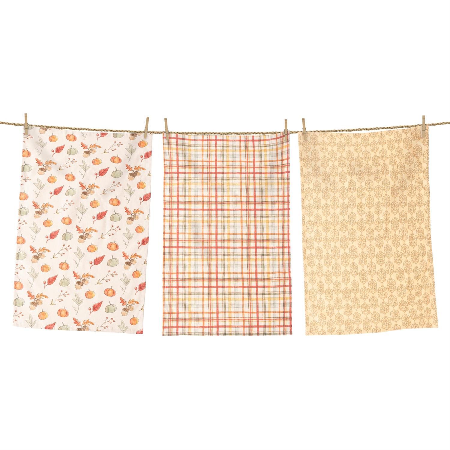 Fall Fun Print Tea Towel