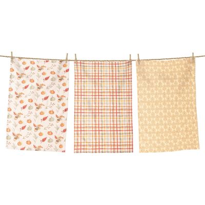 Fall Fun Print Tea Towel