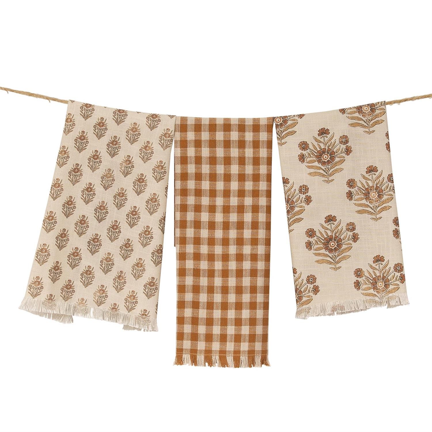 Fall Print Tea Towel