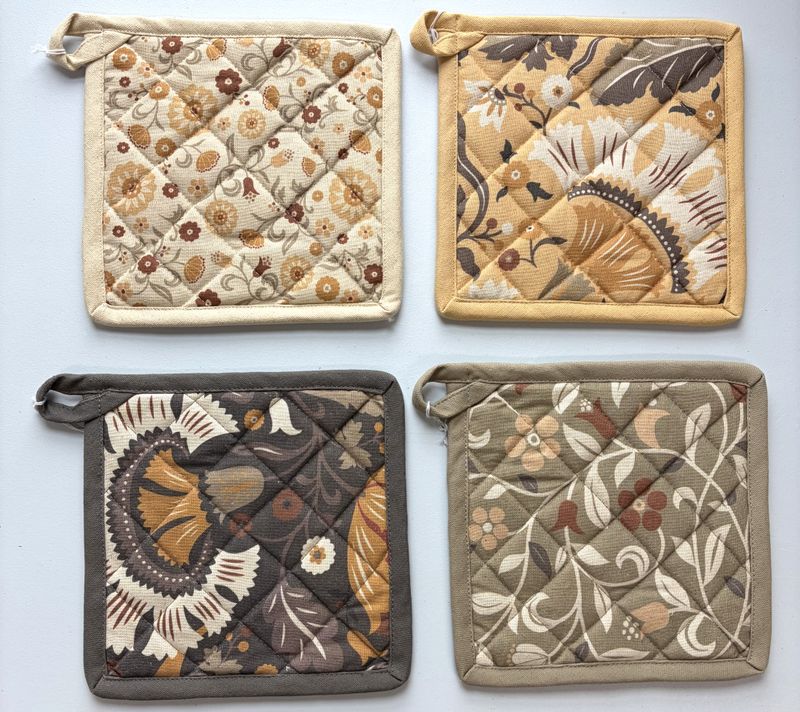 Fall Print Potholder