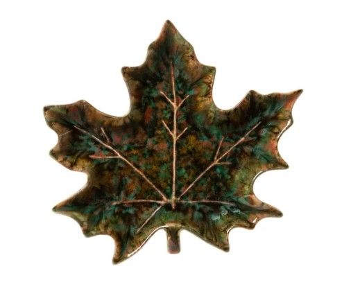 Maple Leaf Plate, Green