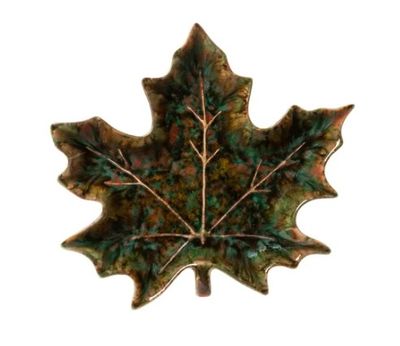 Maple Leaf Plate, Green