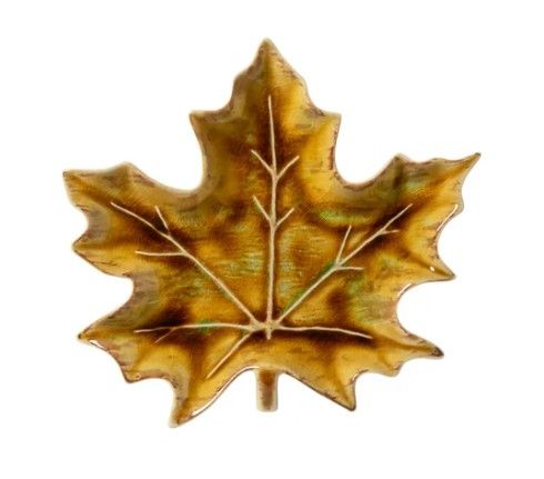 Maple Leaf Plate, Yellow