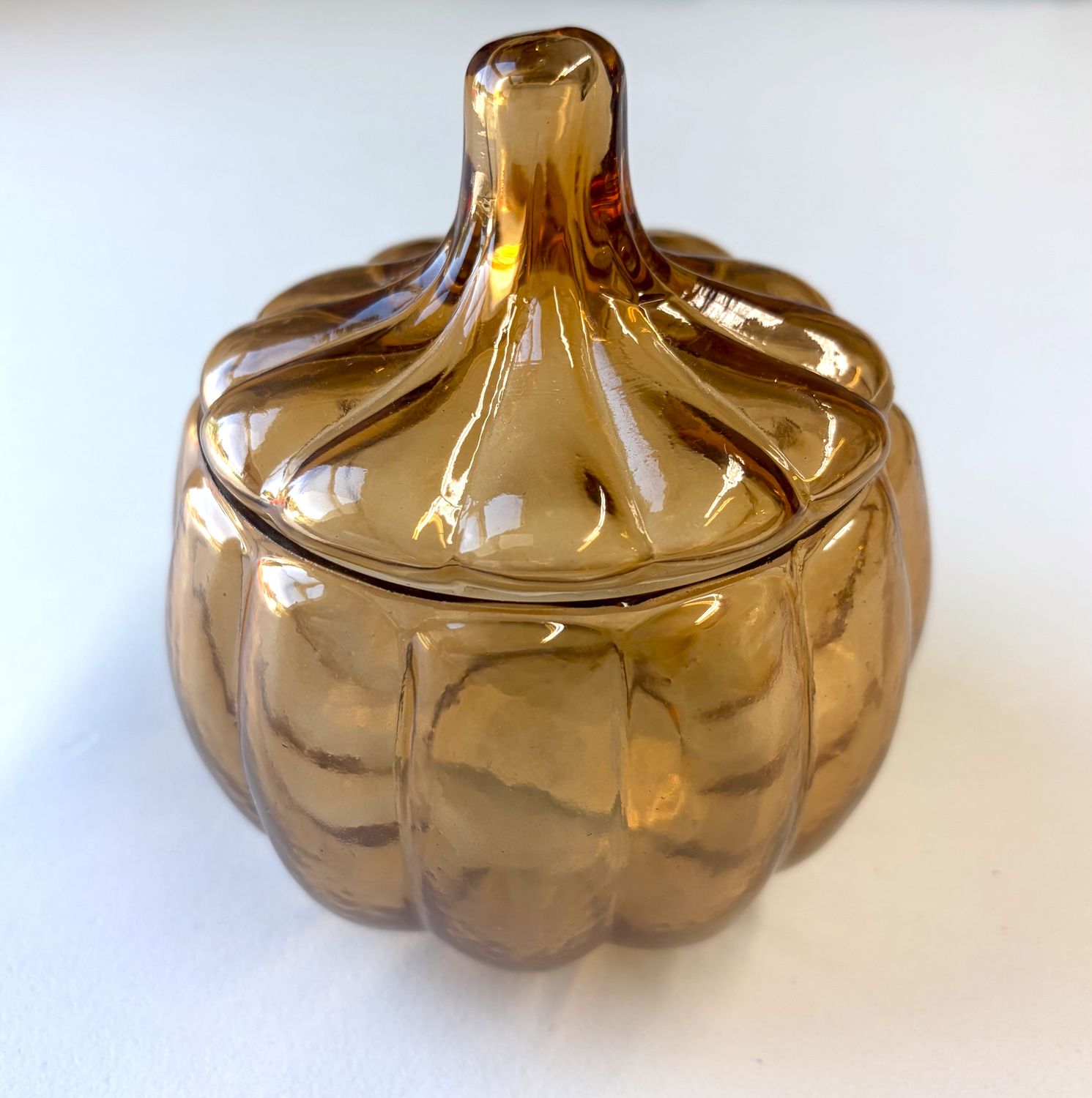Small Pumpkin Jar W/ Lid