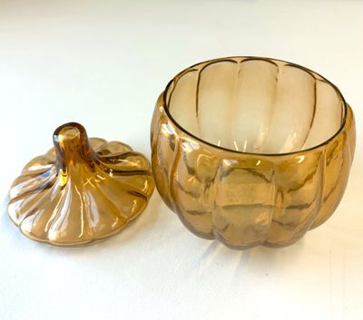 Small Pumpkin Jar W/ Lid