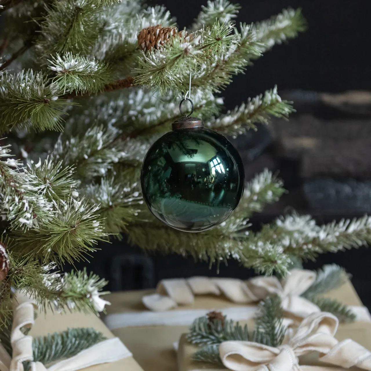 Teal Ornament, 4"