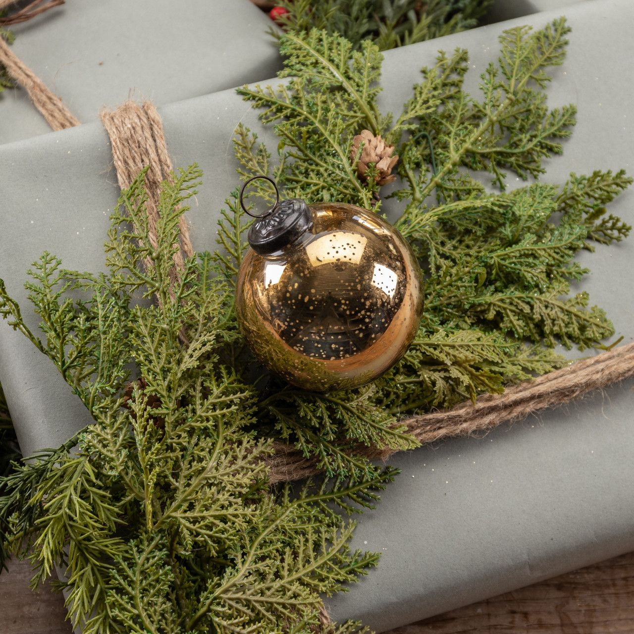 Bronze Kugel Ornament, 3"