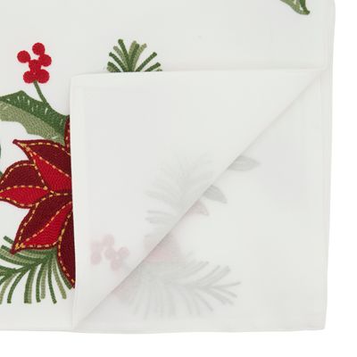 White Holly Table  Runner, 70"