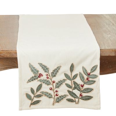 Holly Berry Table Runner, 72"
