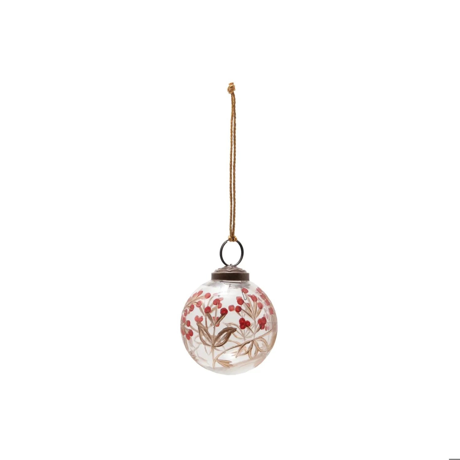 Holly Berry Ornament, 2"