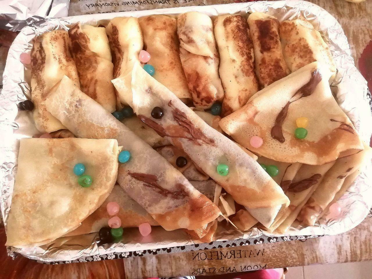 2 Crêpes salées et 1 crêpes sucrée et pack disponible