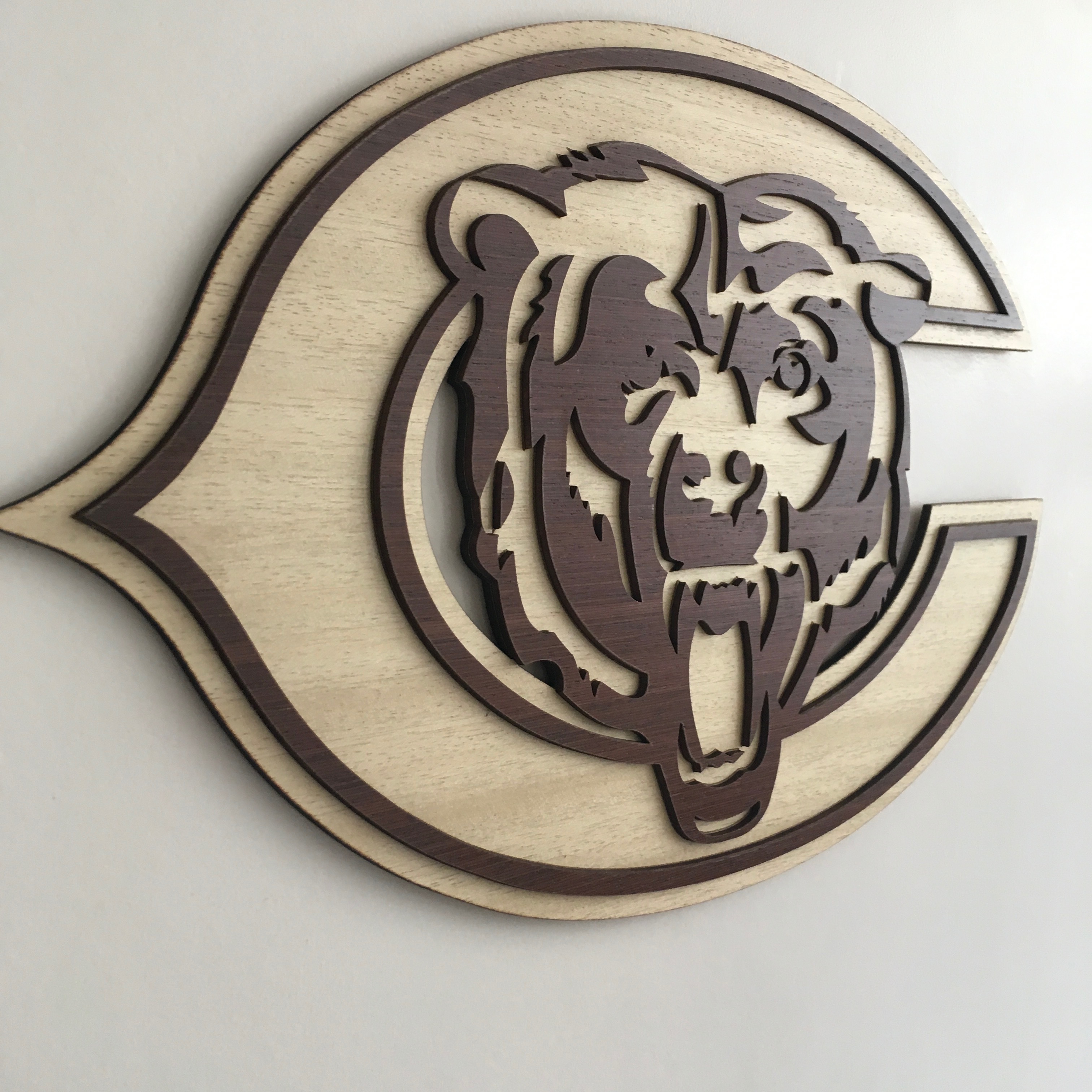 WC105 CHICAGO BEARS MDF WOOD NFL TEAM SIGN CUSTOM VINTAGE CRAFT WESTE –