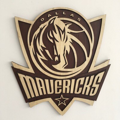 DALLAS MAVERICKS - Wall Hang Basketball Crest