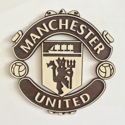 MANCHESTER UNITED F.C. - Wall Hang Football Crest