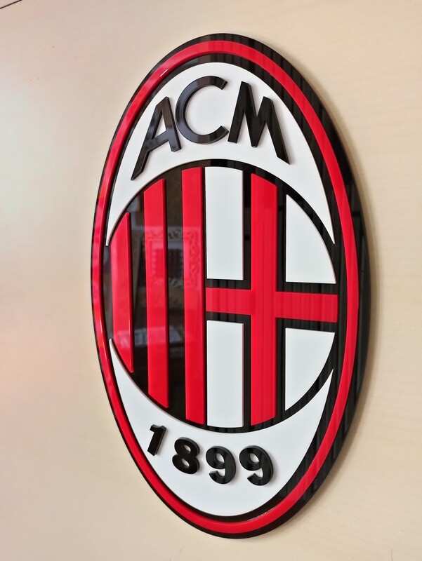 AC Milan F.C. – Wall Hang Acrylic Football Crest