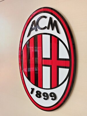 AC Milan F.C. – Wall Hang Acrylic Football Crest