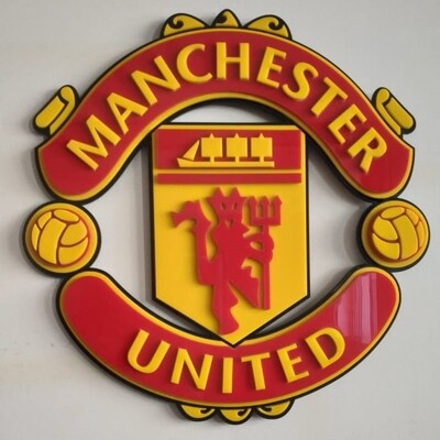 MANCHESTER UNITED F.C. - Wall Hang Acrylic Football Crest