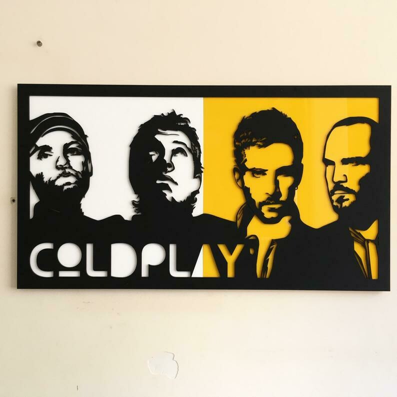 COLDPLAY - Wall Hang Acrylic Art