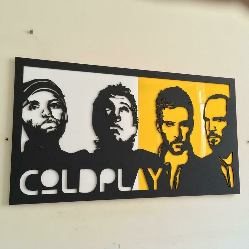 COLDPLAY - Wall Hang Acrylic Art