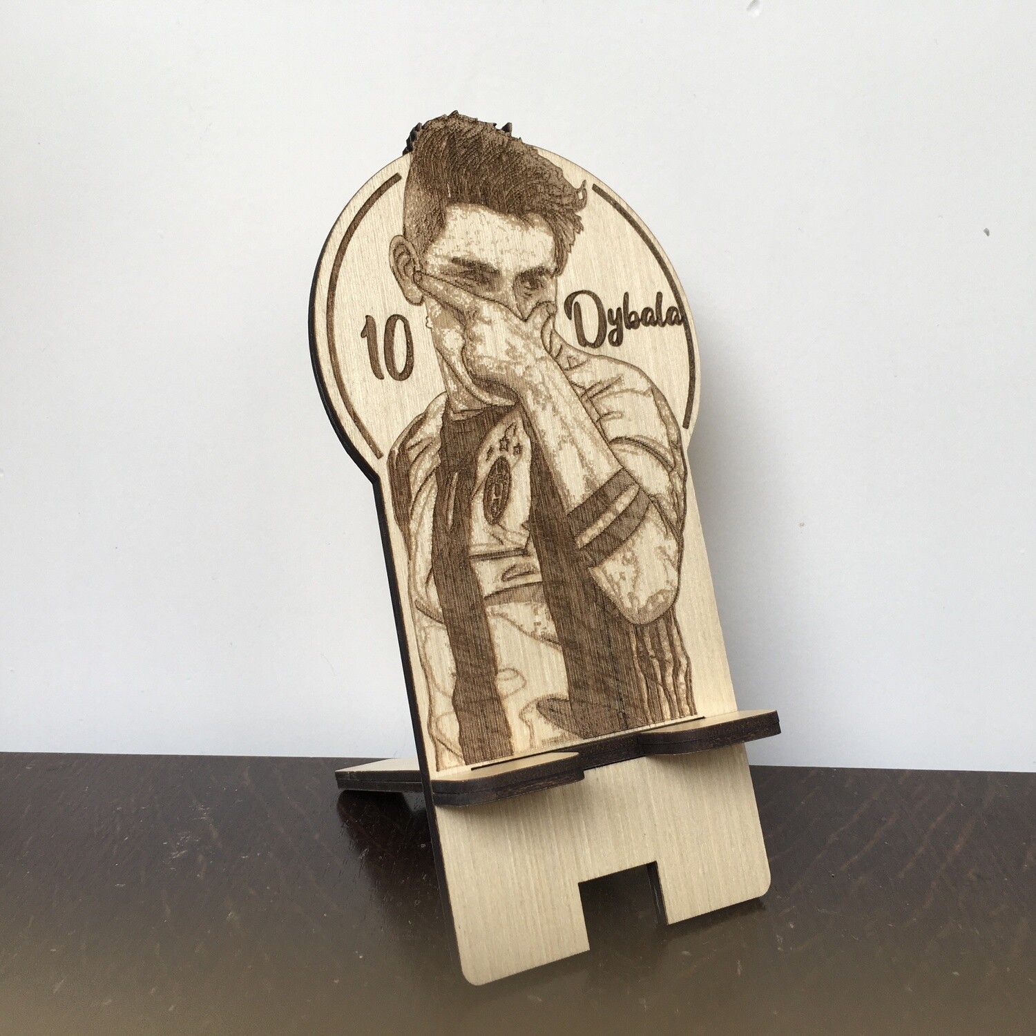 Wood Phone/ Tablet Stand - Paulo Dybala