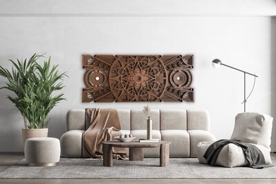 Bloominate – (Wood Wall Hang Decor, Layered Mandala)