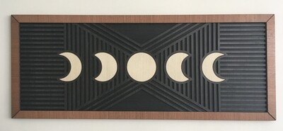 Moon Phases Wood Wall Art