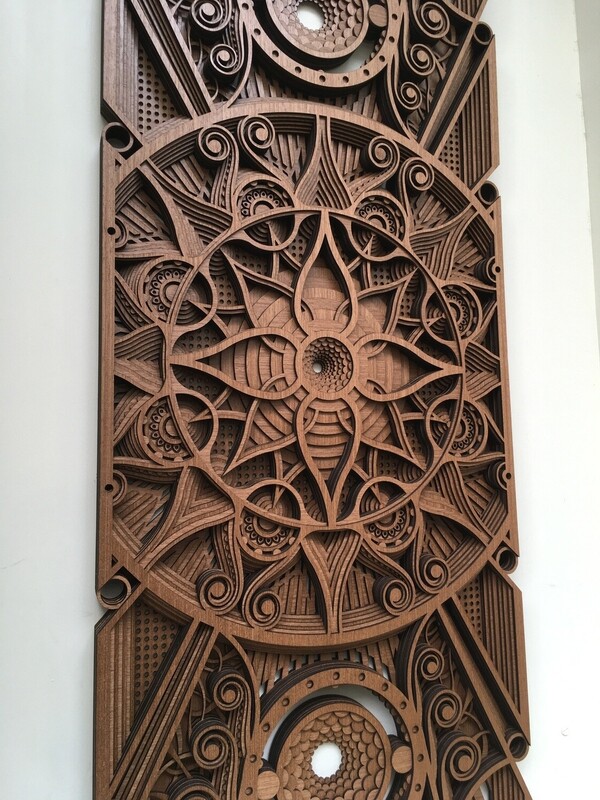 Bloominate -  (Wood Wall Hang Decor, Layered Mandala)